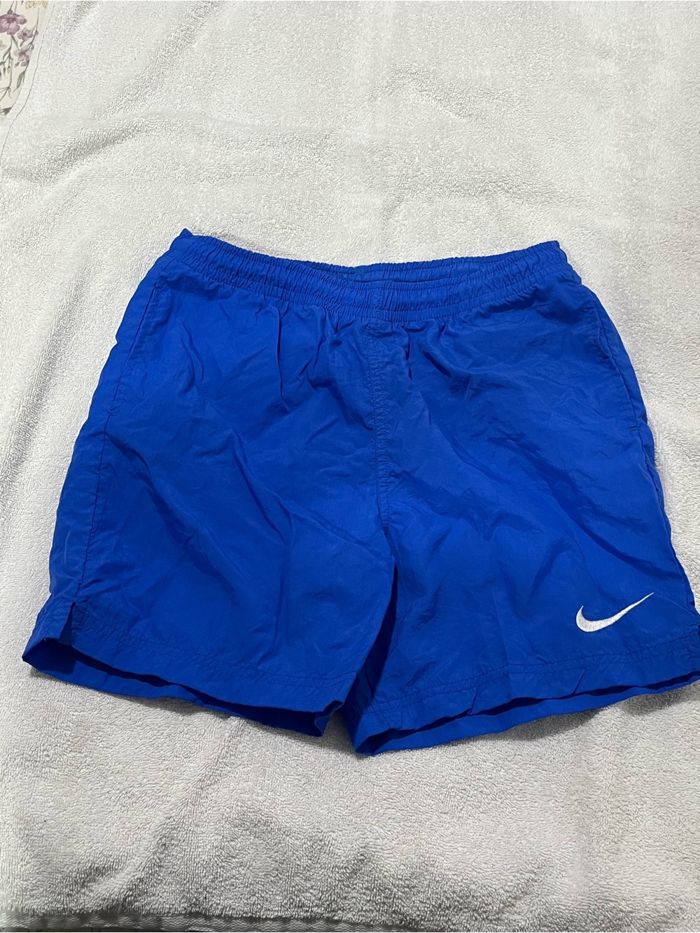 Nike Men’s Royal Blue Athletic Shorts with White Swoosh